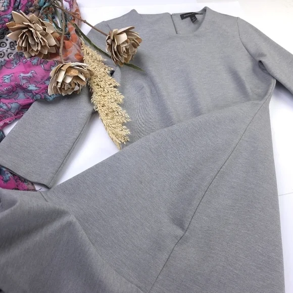 Banana Republic Gray Viscose Blend Dress Size 0 Petite - Picture 8 of 13